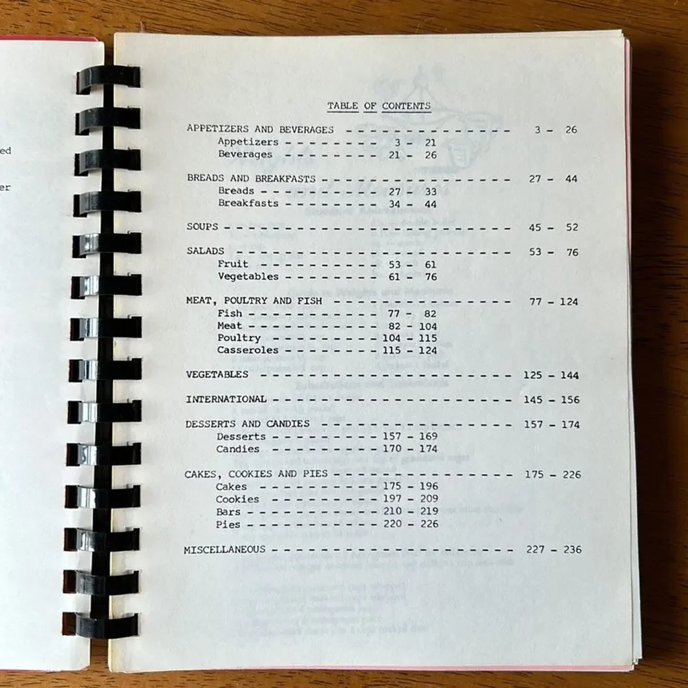 Cookbook Choral-Aires Chorus Sweet Adelines 1981 VTG Recipe Book Red